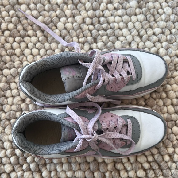 Nike, Airmax, size 5.5 youth, lavender, gray, and white - Picture 3 of 3
